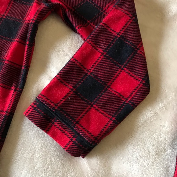 Red Plaid Christmas Pajamas - Picture 3 of 6